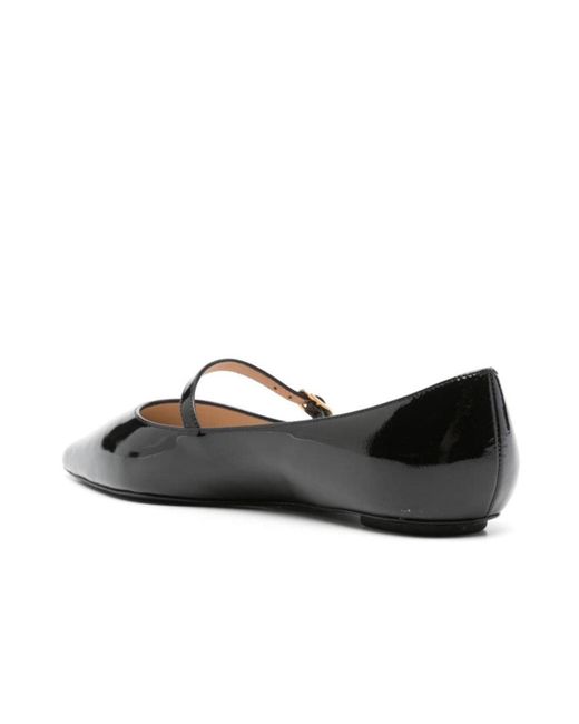 Stuart Weitzman Black Pointed Mary Jane Shoes