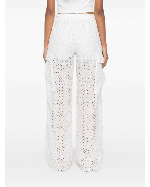 ERMANNO FIRENZE White Belt Loops Slacks
