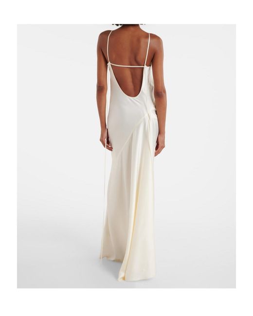 Victoria Beckham White Suspender Dress