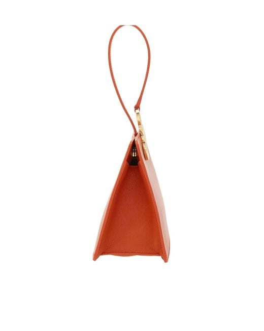 Ferragamo Orange Mini Clutch