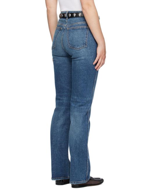 Khaite Blue High-Waist Jeans