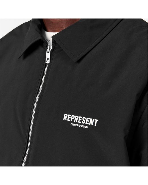 Represent Black Solid Color Casual Jacket for men