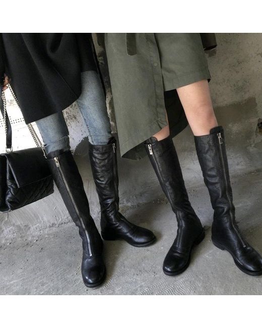 Guidi Black 410 Zippered Boots