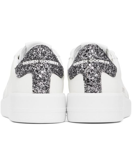 Golden Goose Deluxe Brand White Purestar Lace-Up Sneakers