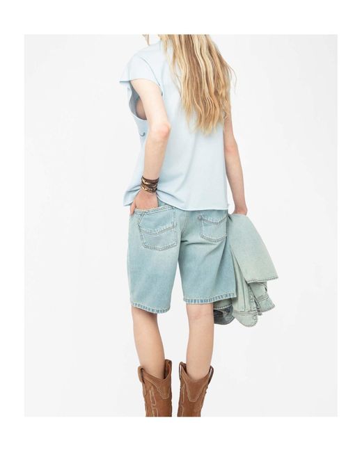 Zadig & Voltaire Blue Cloe T-Shirt
