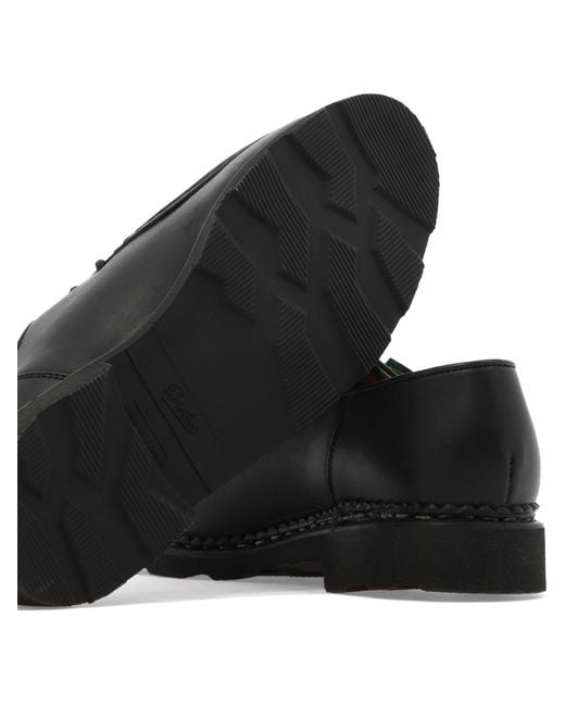 Paraboot Black Lace-Up Moccasins
