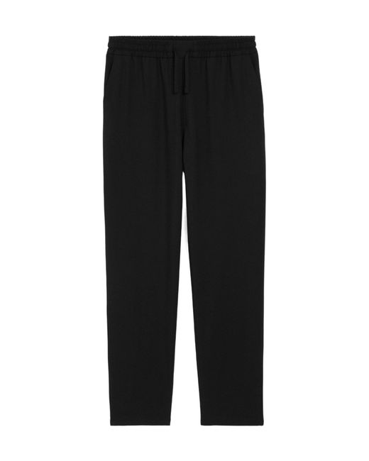 AMI Black Ami Elasticated Waist Trousers for men