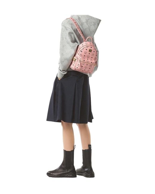 MCM Pink Stark Backpack
