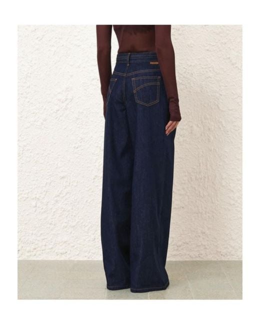 Zimmermann Blue Relaxed Flare Jean