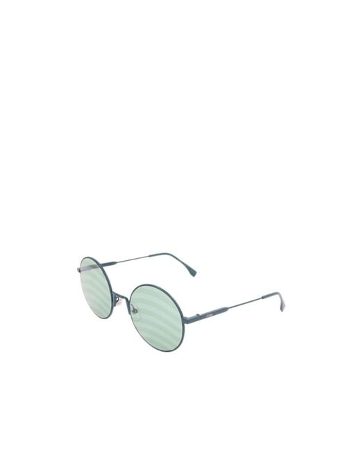 Fendi Green Eyewear Round Frame Sunglasses