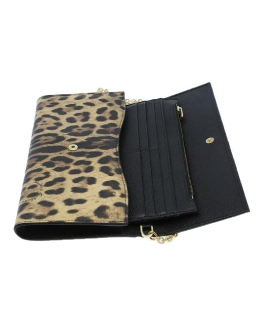 Dolce & Gabbana Multicolor Leopard Print Wallet