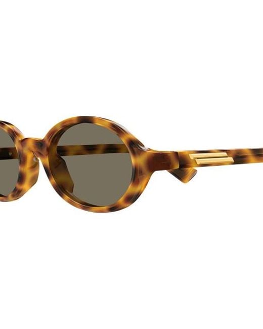 Bottega Veneta Multicolor Eyewear Oval Frame Sunglasses for men
