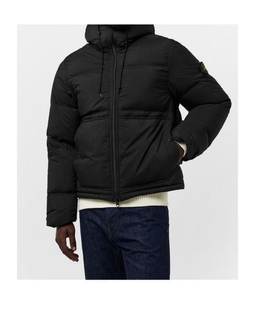 Stone Island Blue Quilted Medium Puffer Jacket for men