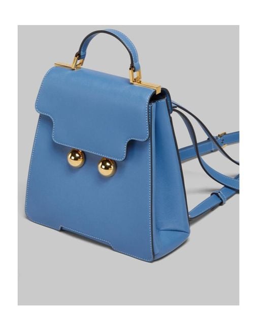 Marni Blue Trunkaroo Trapeze Backpack