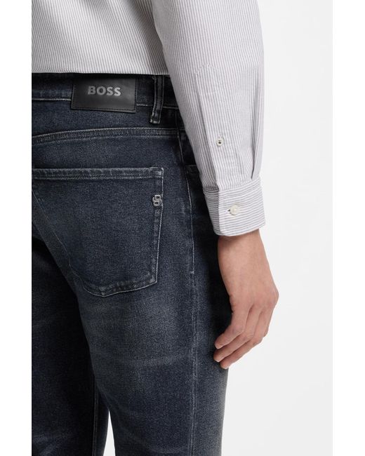 Boss Blue Regular-Fit Jeans for men