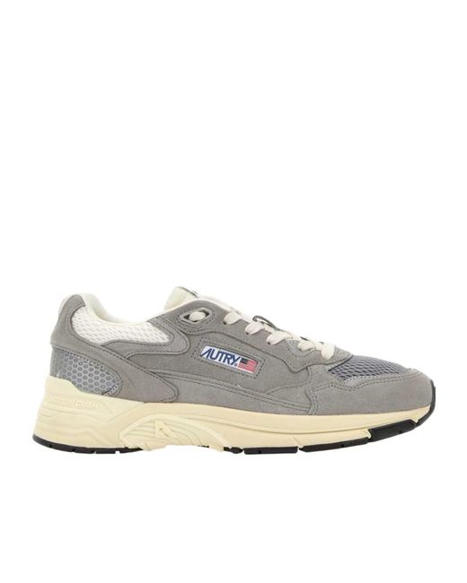 Autry Gray Hyperway Low-Top Sneakers