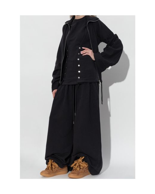 Lanvin Black Basque Jogging Trousers