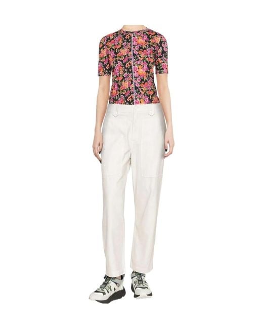 Citizens of Humanity White Louise Cotton Trousers