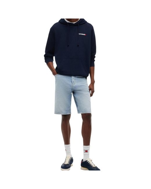 Tommy Hilfiger Blue Long-Sleeve Hoodie for men