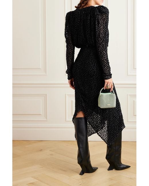 Isabel Marant Black V-Neck Embellished Dress