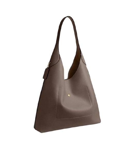 COACH Brown Brooklyn 28 Shoulder Bag