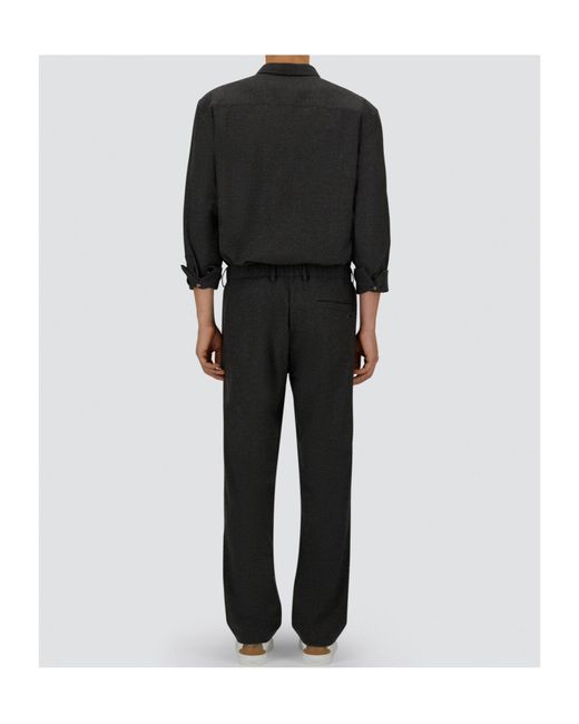 Herno Gray Resort Pleated-Front Trousers for men