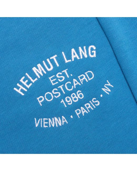 Helmut Lang Blue Paris Postcard Track Pants for men