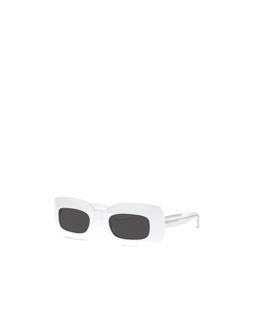 Oliver Peoples White 1966C Rectangle-Frame Sunglasses for men
