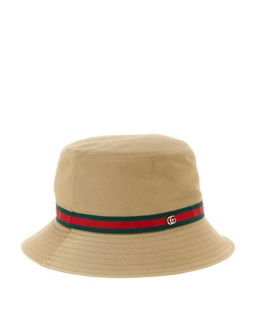 Gucci Natural Web Ribbon Bucket Hat