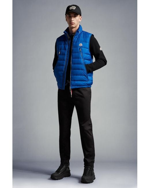 Moncler Black Gabardine Trousers for men