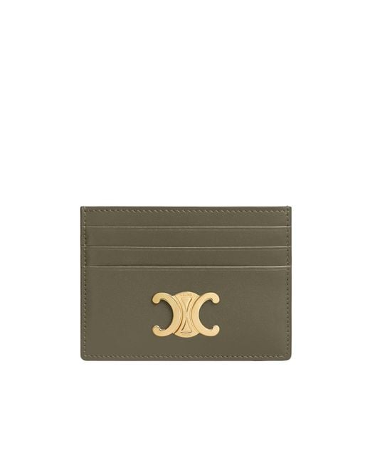 Céline Multicolor Card Holder Triomphe