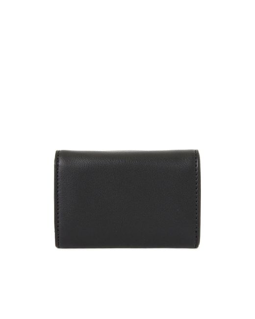 Vivienne Westwood Black Logo Plaque Envelope Wallet