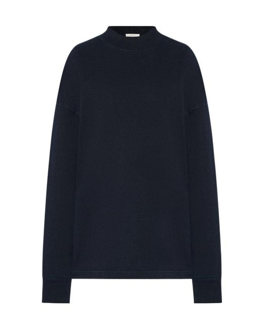 The Row Blue Raveena Pure Cotton T-Shirt