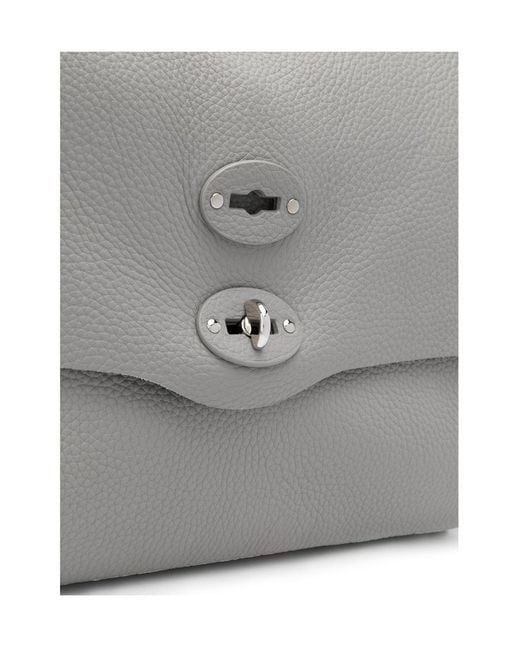Zanellato Gray Logo Shoulder Bag