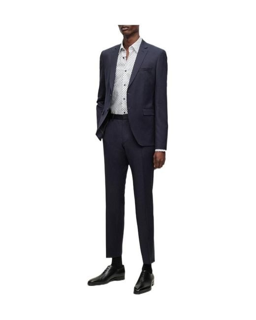 Boss Blue Boss Slim Fit Tailored Pants for men
