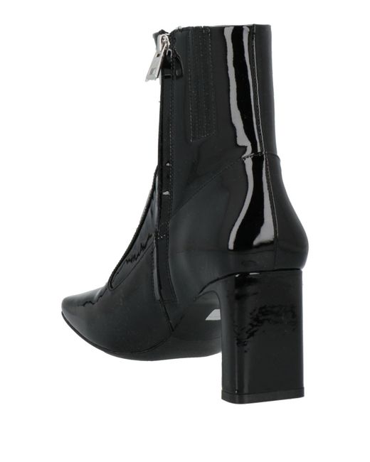 DIESEL Black Simple Leather Ankle Boots