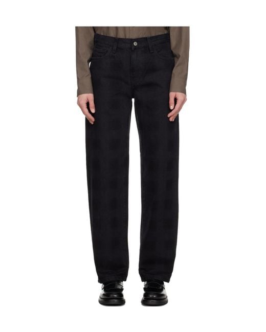 Carhartt Black Logo-Patch Jeans