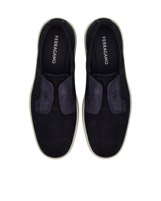 Ferragamo Blue Ferragamo Flat Shoes for men