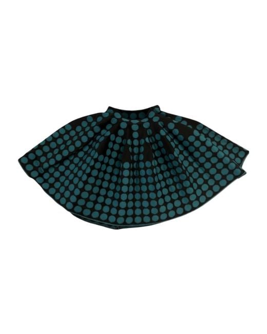 Alaïa Green Polka Dot Midi Skirt
