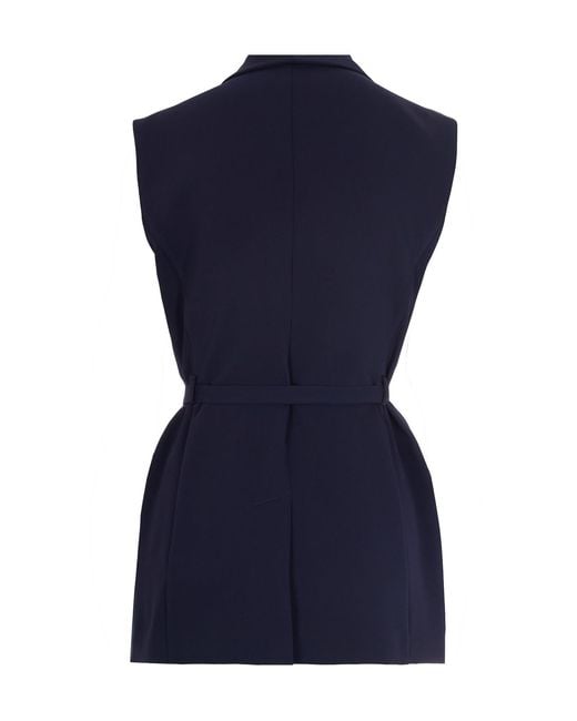 P.A.R.O.S.H. Blue Sleeveless Vest