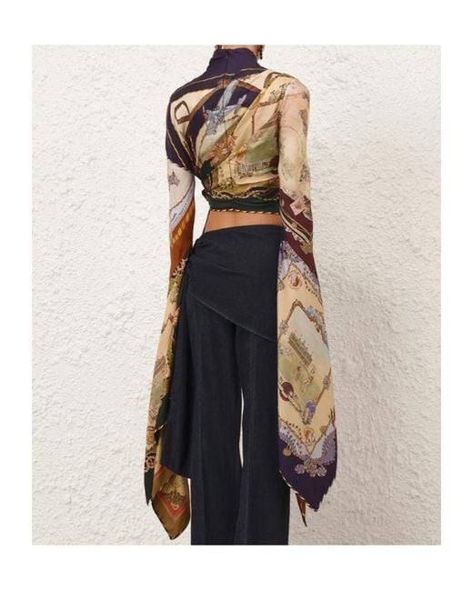 Zimmermann White Valiant Draped Top