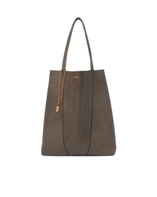 Chloé Brown Spin Shoulder Bag