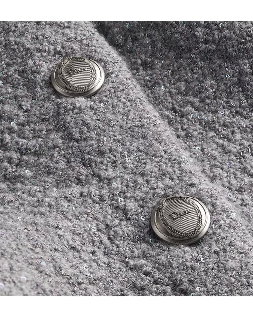 Dior Gray Peplum Jacket