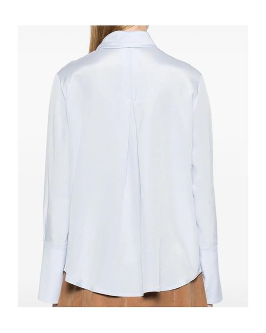 Max Mara White Collared Long-Sleeved Shirt