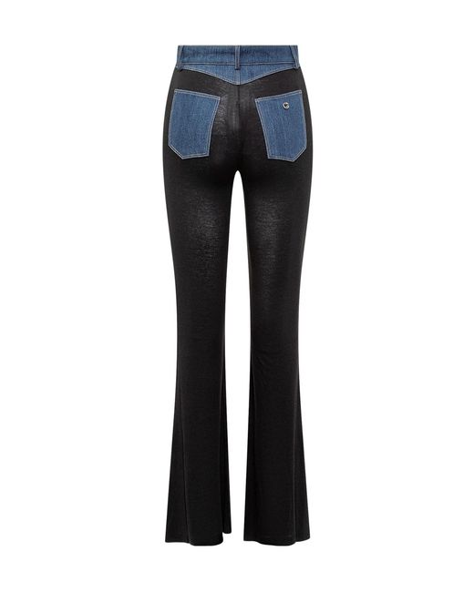 Coperni Black Stitched Denim Pants