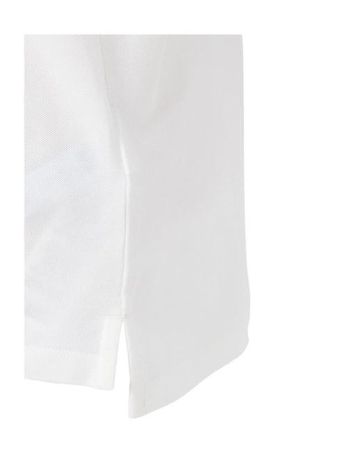 C P Company White Short-Sleeve Polo Shirt for men