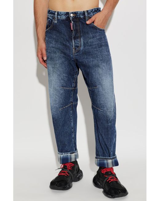 DSquared² Blue Dark Highlight Kawaii Jeans for men