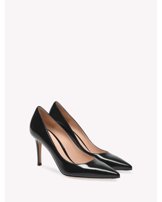 Gianvito Rossi Black Pointed Toe High Heeled Pumps