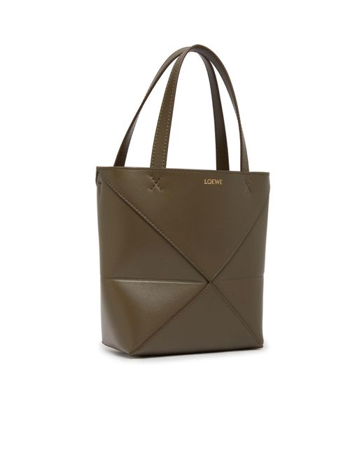 Loewe Brown Puzzle Mini Shoulder Bag