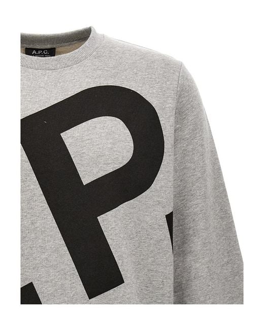 A.P.C. Gray Cory Sweatshirt for men